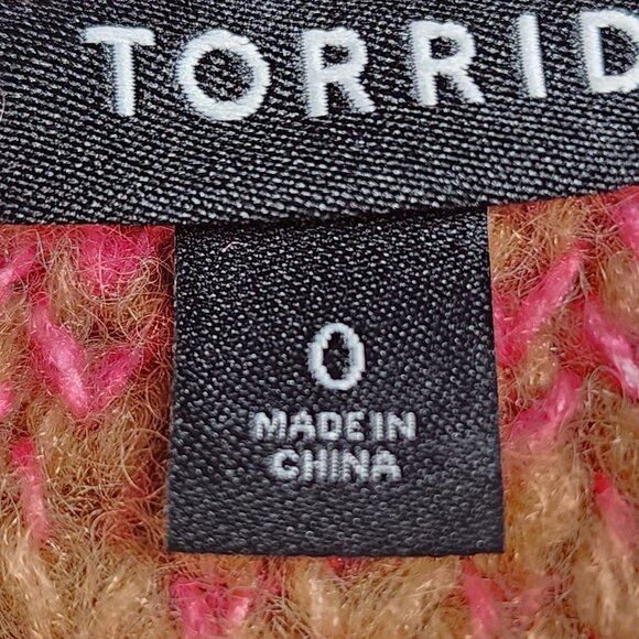 Torrid Womens Checkered Button-Up Cardigan Sweater Size 0 Acrylic Blend - Picture 5 of 10